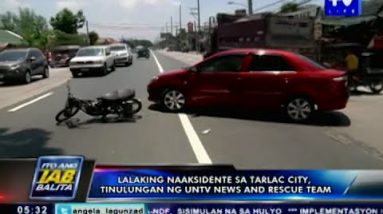 Lalaking naaksidente sa Tarlac City, tinulungan ng UNTV News and Rescue