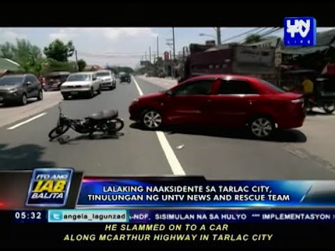 Lalaking naaksidente sa Tarlac City, tinulungan ng UNTV News and Rescue