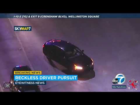 Go ends after driver does donuts, speeds all over LA with bumper placing off | ABC7