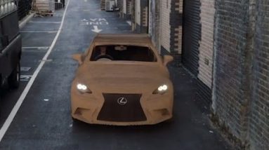 Corpulent-Dimension Car Made Out of Recyclable Cardboard Force On The Road