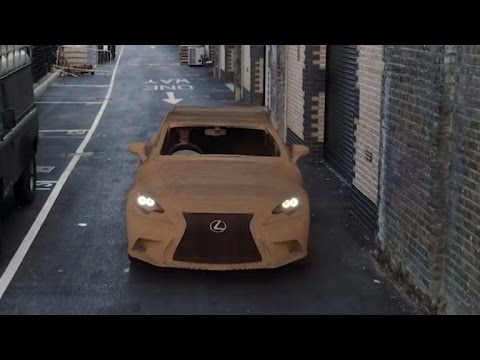Corpulent-Dimension Car Made Out of Recyclable Cardboard Force On The Road