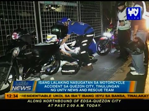 Lalaking nasugatan sa bike accident sa Quezon Metropolis, tinulungan ng UNTV Recordsdata and Rescue