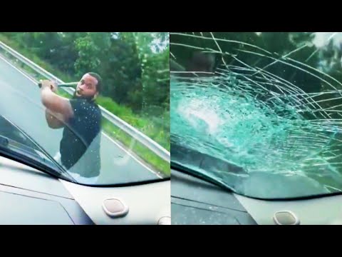 Infected Driver Smashes Windshield of Dad With 2 Sons in Automobile