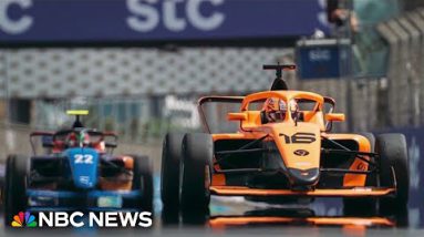 Worn racing driver Susie Wolff leads the all-female F1 Academy