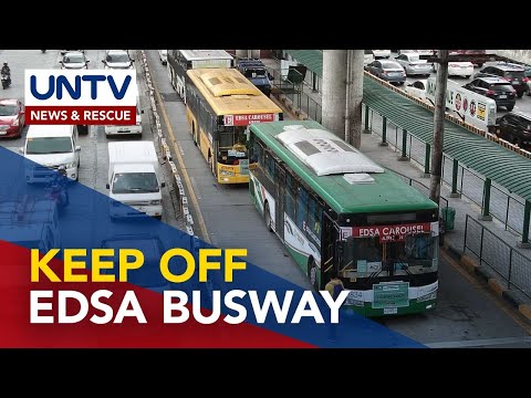 MMDA warns motorists, riders to take care of out of EDSA Busway after tragic accident