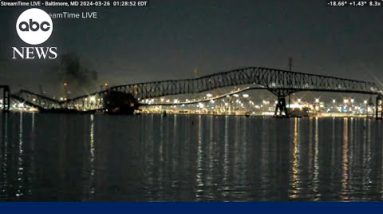 New video in Baltimore bridge crumple