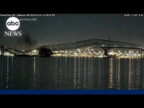 New video in Baltimore bridge crumple