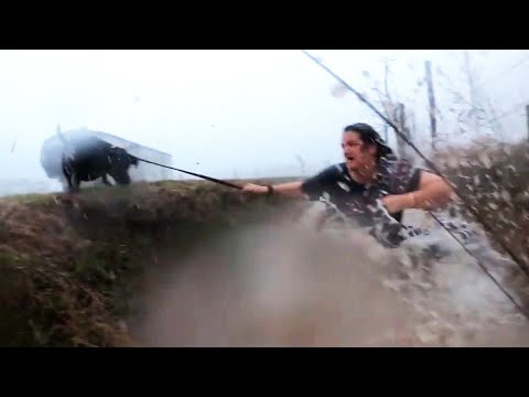 Couple Dives Into Trench For the duration of Tornado