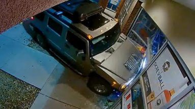 Theft Suspects Slam Hummer Into Liquor Store: Proprietor