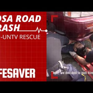911-UNTV Rescue: Van Runs Over Rider in EDSA Boulevard Rupture