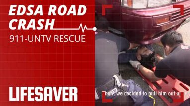 911-UNTV Rescue: Van Runs Over Rider in EDSA Boulevard Rupture