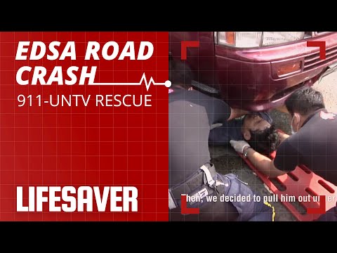 911-UNTV Rescue: Van Runs Over Rider in EDSA Boulevard Rupture