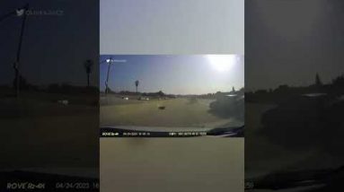 Horrible automobile rupture on 10 Throughway in Alhambra caught on video