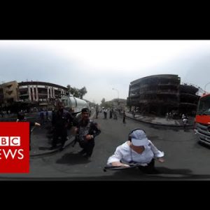 Aftermath of lethal IS bombing in Baghdad (360 video) BBC Records