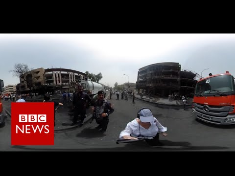 Aftermath of lethal IS bombing in Baghdad (360 video) BBC Records