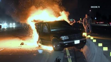 Seek for Photojournalists Rescue Driver After Fiery Parkway Smash