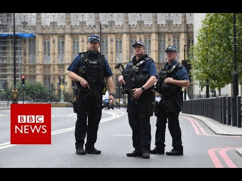 Armed police at Westminster break space – BBC News
