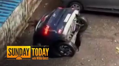Sinkhole In India Entirely Swallows A Car