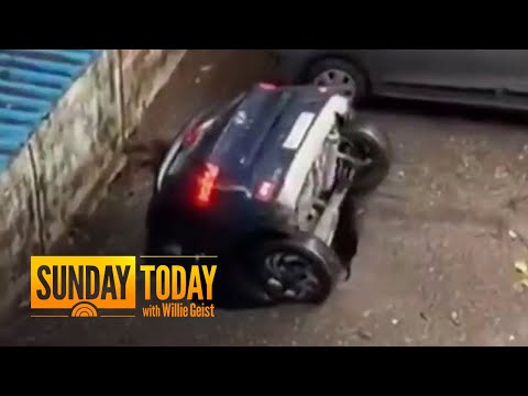 Sinkhole In India Entirely Swallows A Car