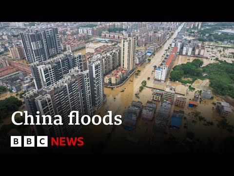 China floods: Tens of thousands of folks evacuated from Guangdong after heavy rain | BBC Records