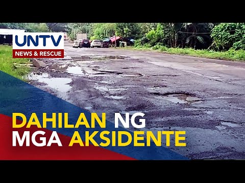 Sirang mga kalsada sa CamNorte, dahilan ng mga aksidente sa probinsya