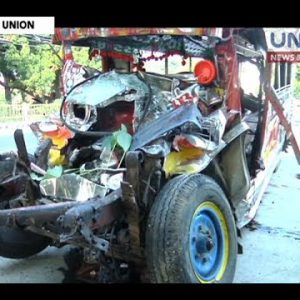 20 patay kabilang ang ilang bata sa banggaan ng jeep at bus sa La Union