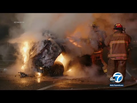 4 killed in fiery solo shatter on 110 Cramped-fetch admission to twin carriageway in South LA