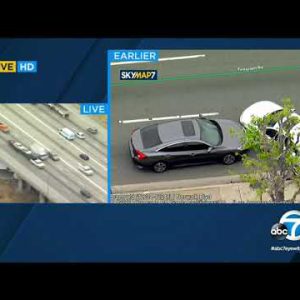 VIDEO: Police dart suspect in Audi from Orange County into Los Angeles County | ABC7