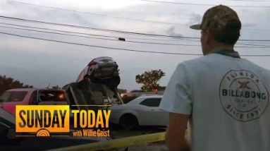 Uncommon tornado tears thru Palm Seaside, Florida