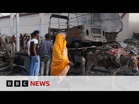 Several killed in vehicle bomb explosion at Mogadishu cafe all the design by Euro 2024 final | BBC Recordsdata