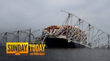 How the Baltimore bridge collapsed after the cargo ship collision