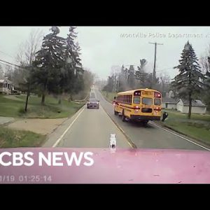 Dramatic pictures presentations truck narrowly trudge away out college bus as brakes fail