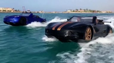 Car Drives on Water Accurate Worship a Jet Ski