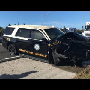 Trooper Saves Runners From Being Mowed Down by Erratic Driver