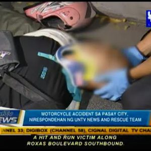 Motorcycle accident sa Pasay City, nirespondehan ng UNTV News and Rescue