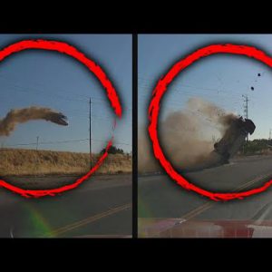 Car Flying Between Energy Strains Appears to be like Esteem Movie Stunt