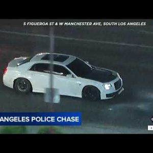 END OF CHASE: Police chasing driver in Los Angeles