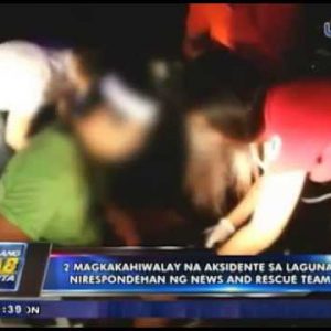 2 magkakahiwalay na aksidente sa Laguna nirespondehan ng UNTV News & Rescue Group