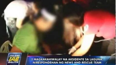 2 magkakahiwalay na aksidente sa Laguna nirespondehan ng UNTV News & Rescue Group