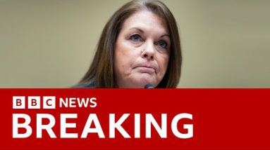 US Secret Carrier boss to resign after admitting failures over Trump taking pictures | BBC News