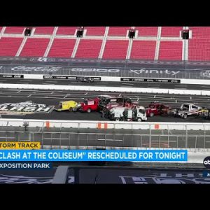 NASCAR reschedules doubleheader at the Coliseum as a result of storm