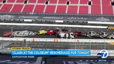 NASCAR reschedules doubleheader at the Coliseum as a result of storm