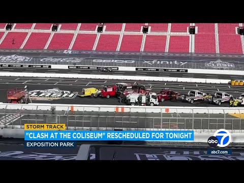 NASCAR reschedules doubleheader at the Coliseum as a result of storm