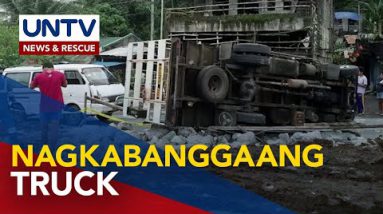 Isang van at dalawang truck, sangkot sa aksidente sa Tabaco, Albay