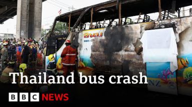 Now not decrease than 23 folks including kids die in Thailand bus rupture | BBC Recordsdata