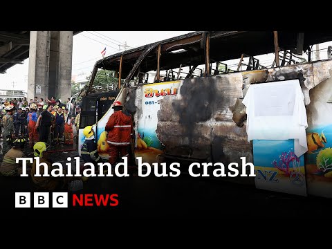 Now not decrease than 23 folks including kids die in Thailand bus rupture | BBC Recordsdata