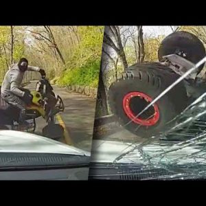 ATV Driver Slams Into Police Cruiser