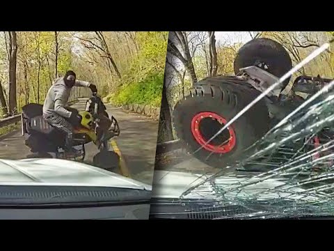 ATV Driver Slams Into Police Cruiser