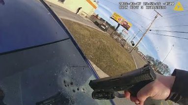 Suspect Shot By Windshield After Hitting Cop With Vehicle