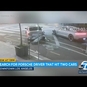 Police stumble on for Porsche driver fascinated by support-to-support hit-and-sprint crashes in DTLA